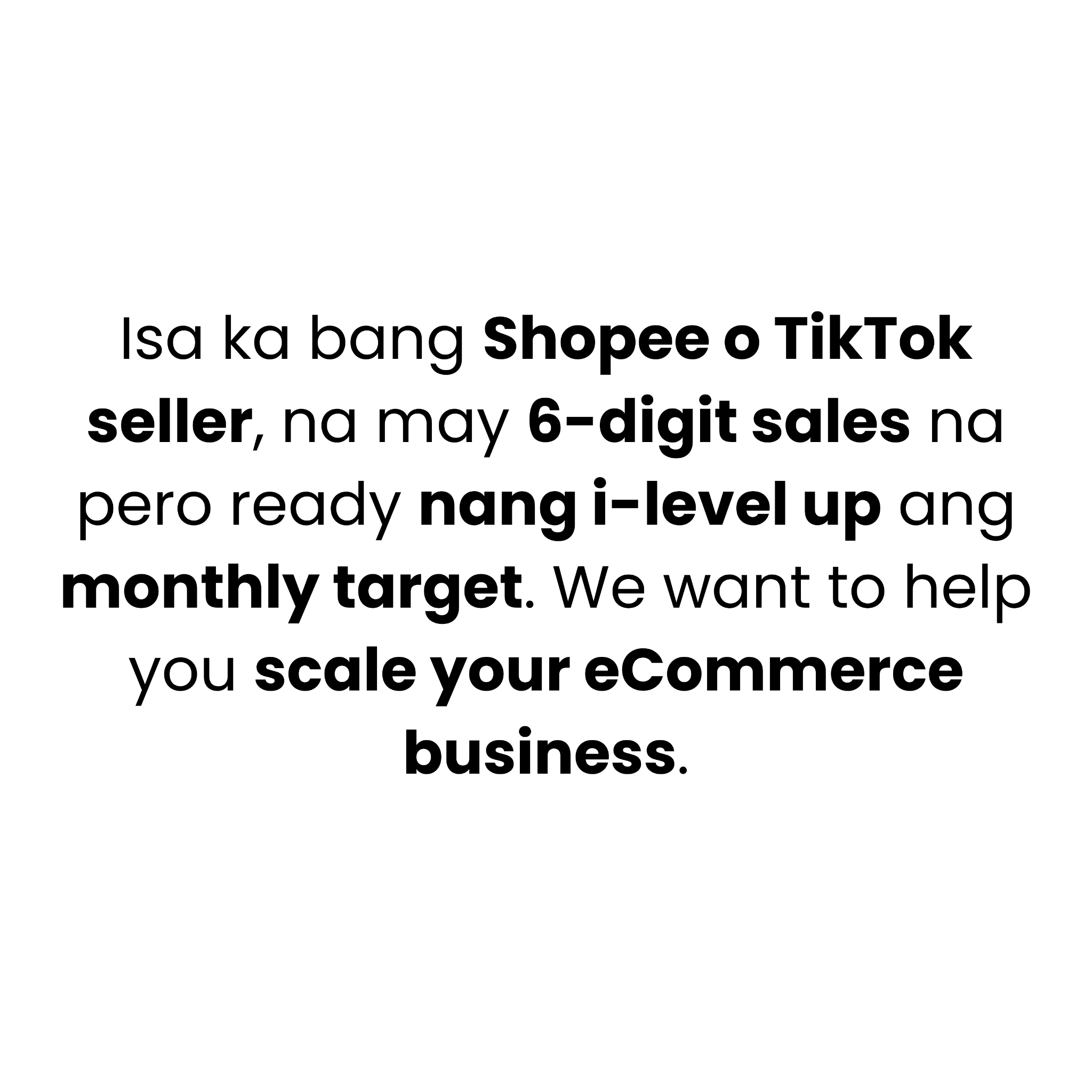 ECOM Accelerator Facebook ad