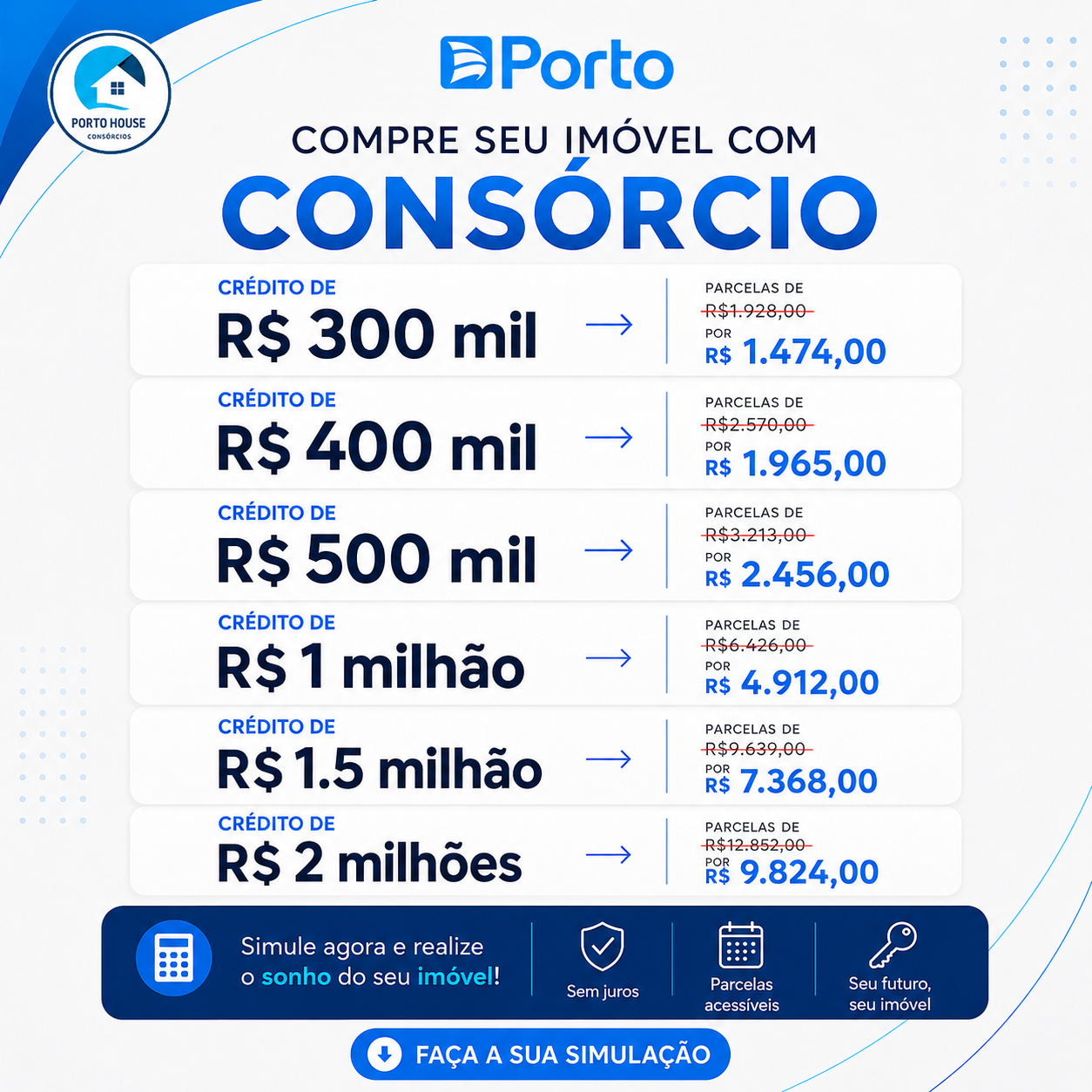 Investimento Seguro, Crédito Imobiliário ligue já Facebook ad: Clique em Simular agora e veja os planos disponíveis.