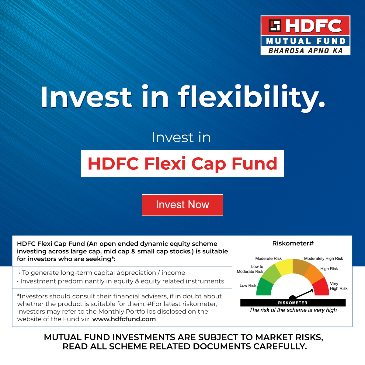 HDFC Mutual Fund Facebook ad