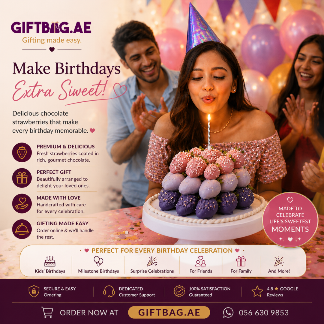 GiftBag.ae Facebook ad: Forgot a birthday?