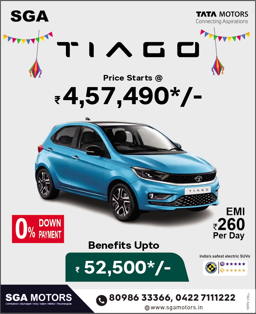 SGA Motors Coimbatore Facebook ad