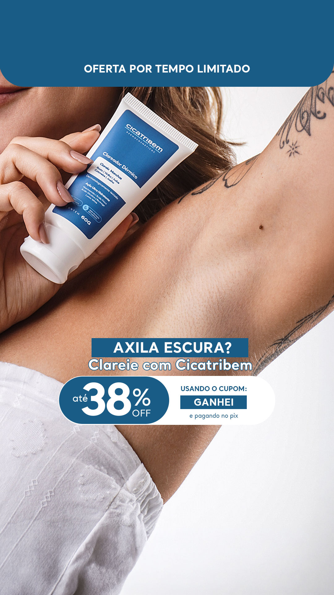 Cicatribem Facebook ad: Você merece esse cuidado