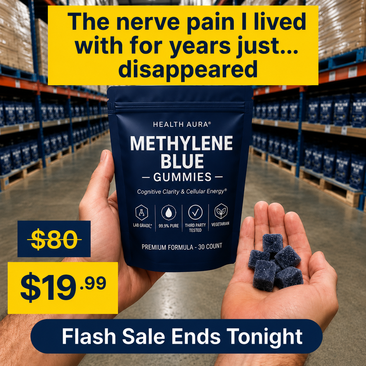 The Pain-Free Aging Report Facebook ad