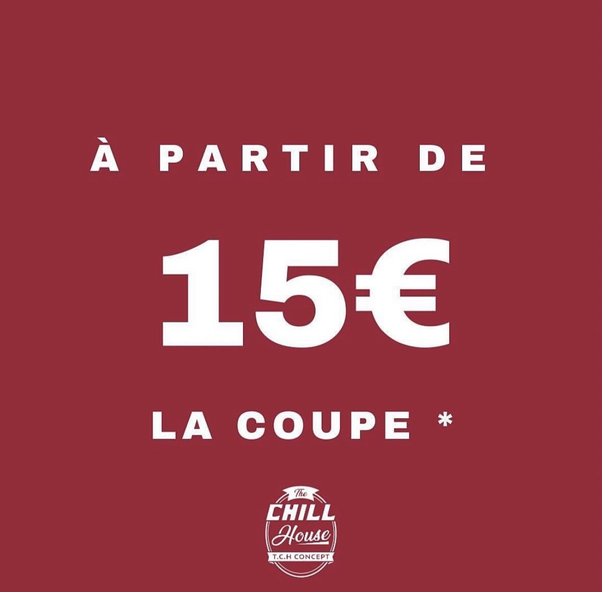 Barber Shop - TCH Royan Facebook ad: Coupe homme dès 15€ à Royan