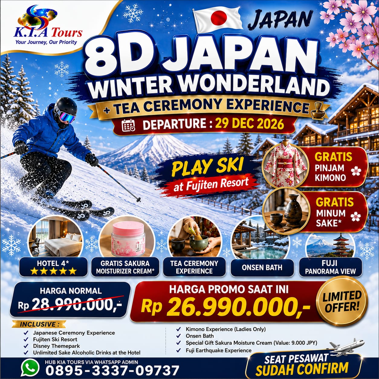 K.I.A Tours & Travel Facebook ad: 8D Japan Winter Wonderland