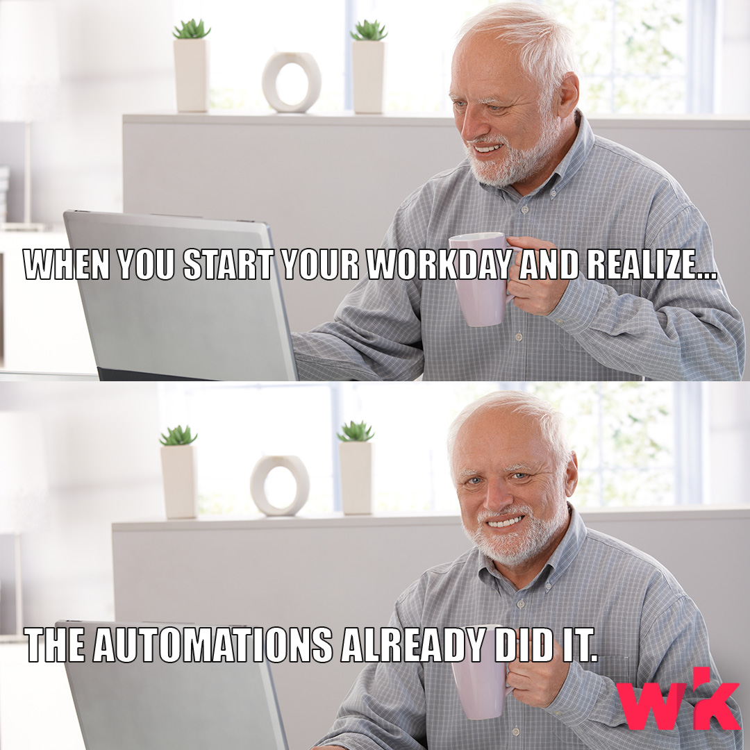 Wrk Facebook ad: We'll Build Your Automation For You