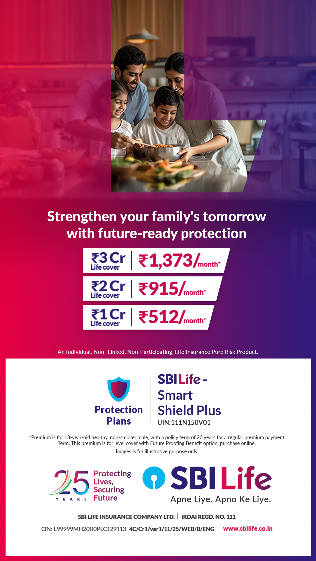 SBI Life Insurance Facebook ad