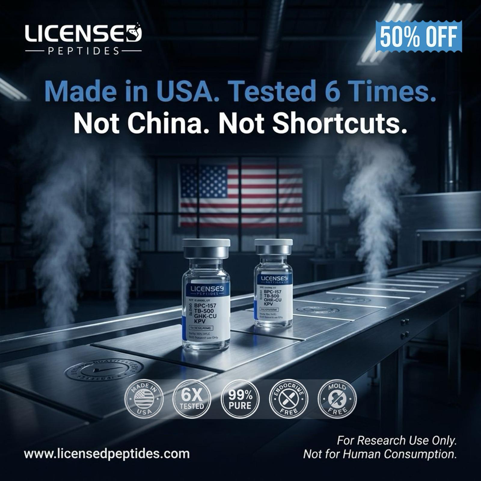 Licensed Peptides Facebook ad