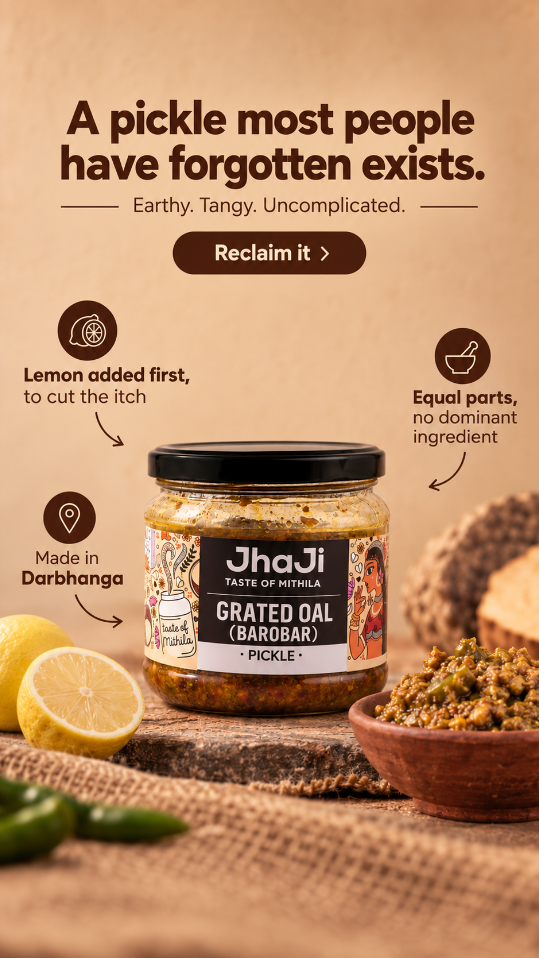 JhaJi Store Facebook ad: A Pickle Most People Forgot.