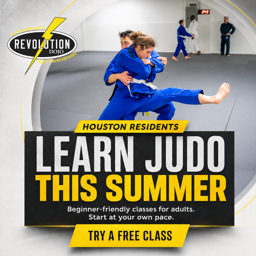 Revolution Dojo Houston Facebook ad: Book Your FREE Class