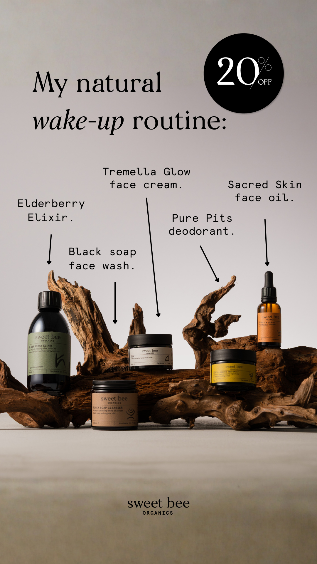 Sweet Bee Organics Facebook ad