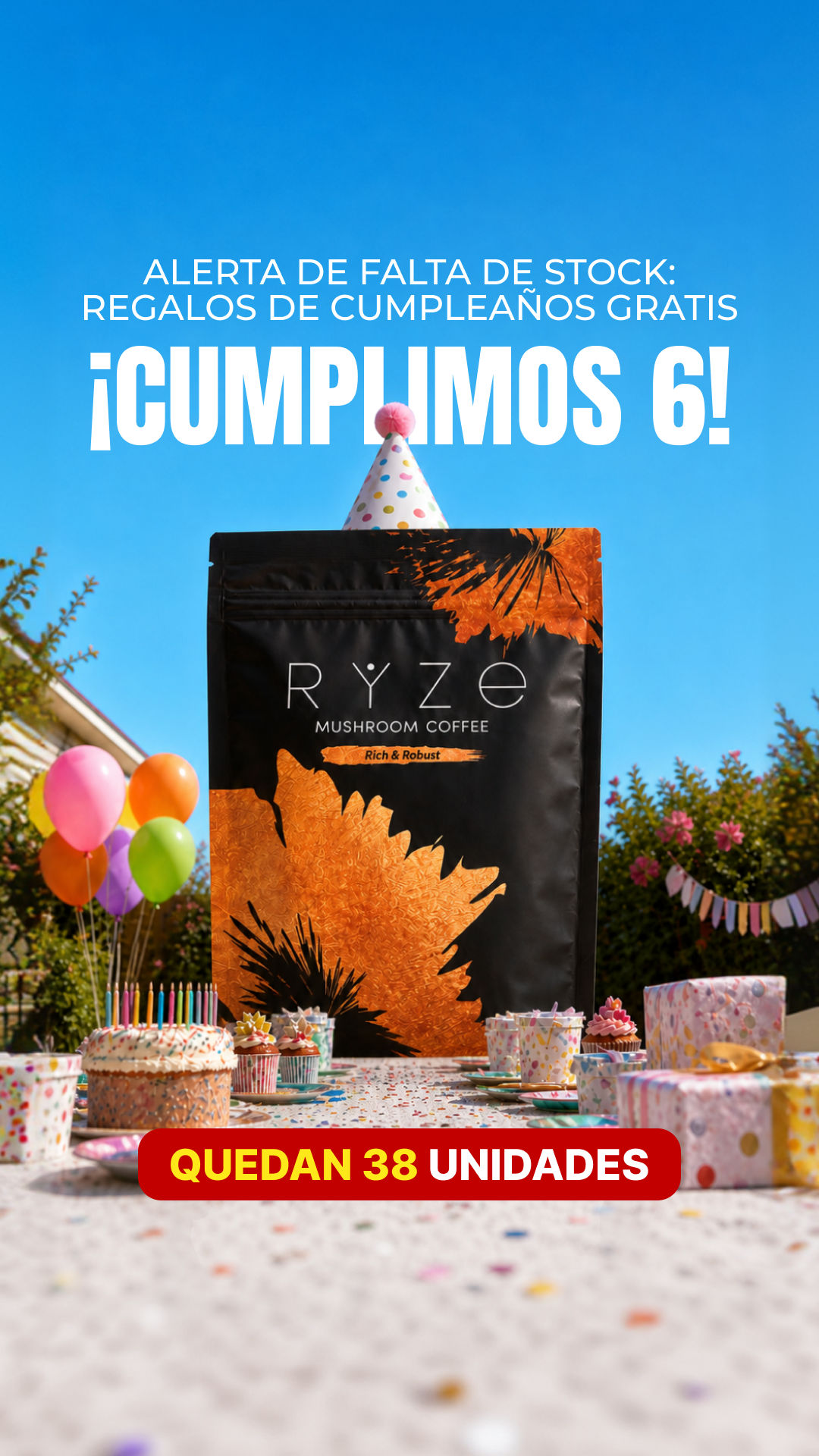 RYZE Superfoods Facebook ad
