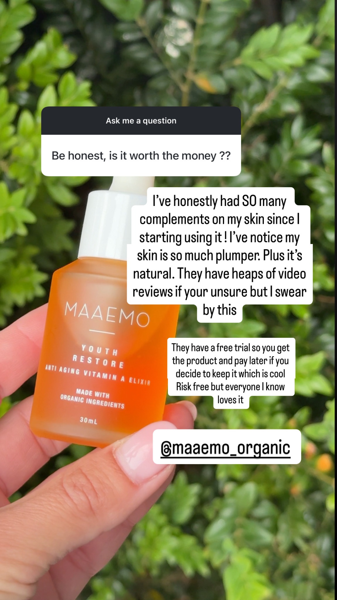 Hillary - Naturopath and Herbalist Facebook ad: An active, organic treatment oil I swear by, No toxins, No…