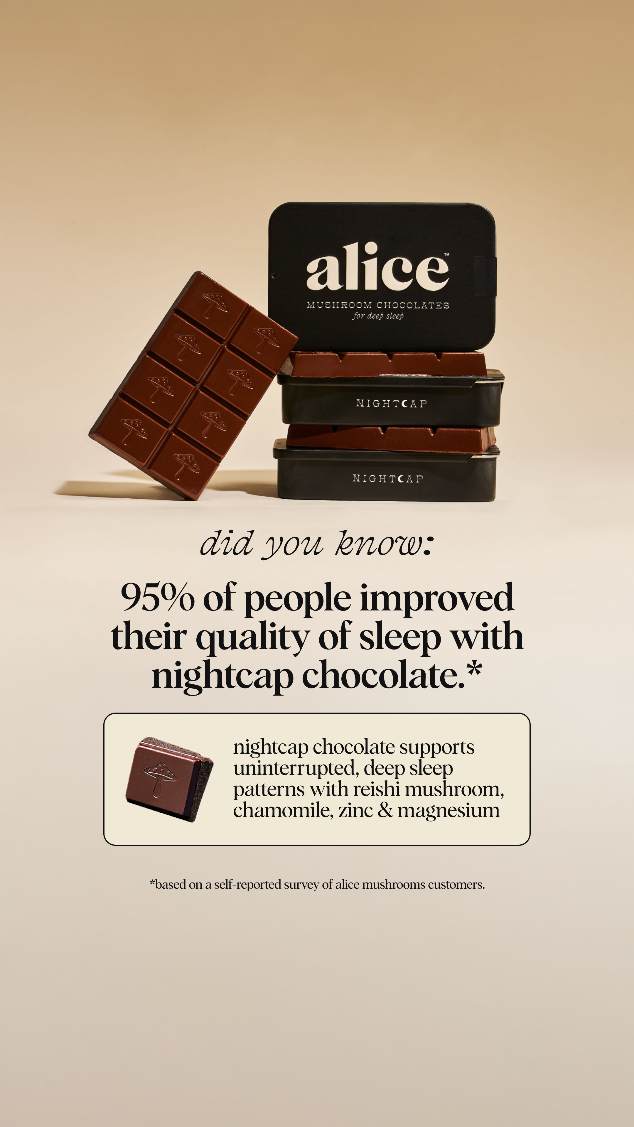 Alice Mushrooms Facebook ad