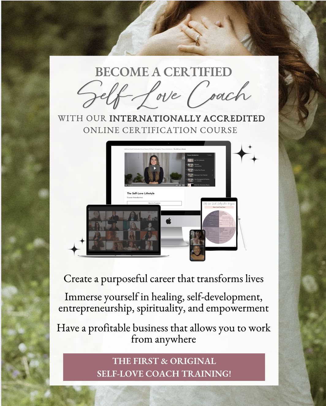 Melanie Monaco, The Self-Love Lifestyle Facebook ad: Your Coaching Journey Starts Here
