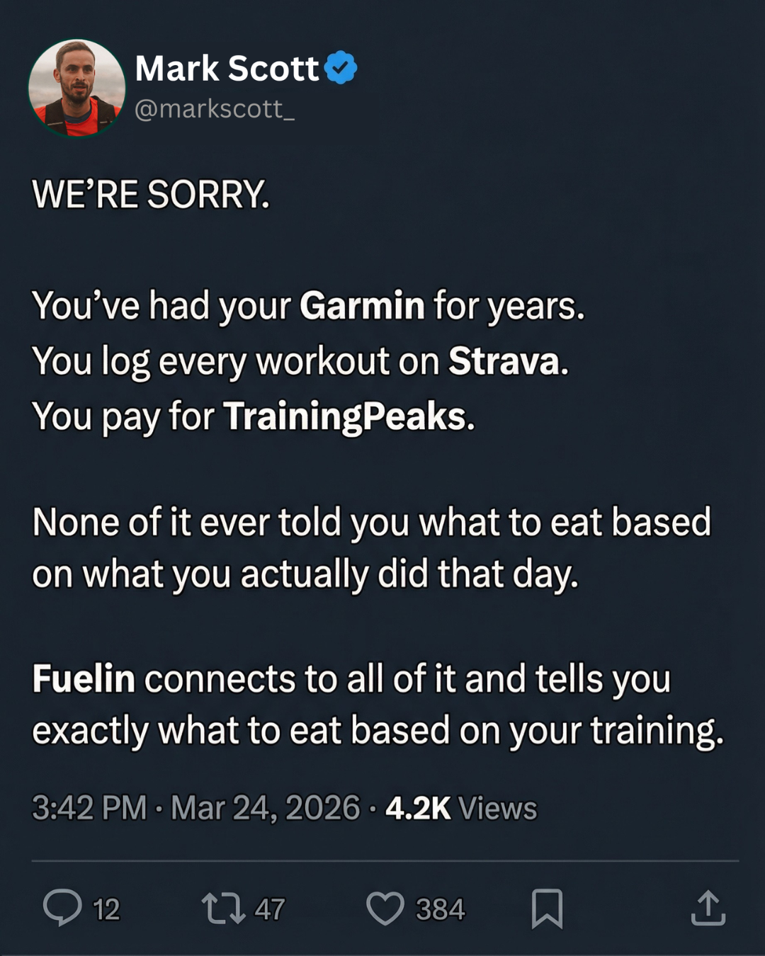 Fuelin Facebook ad