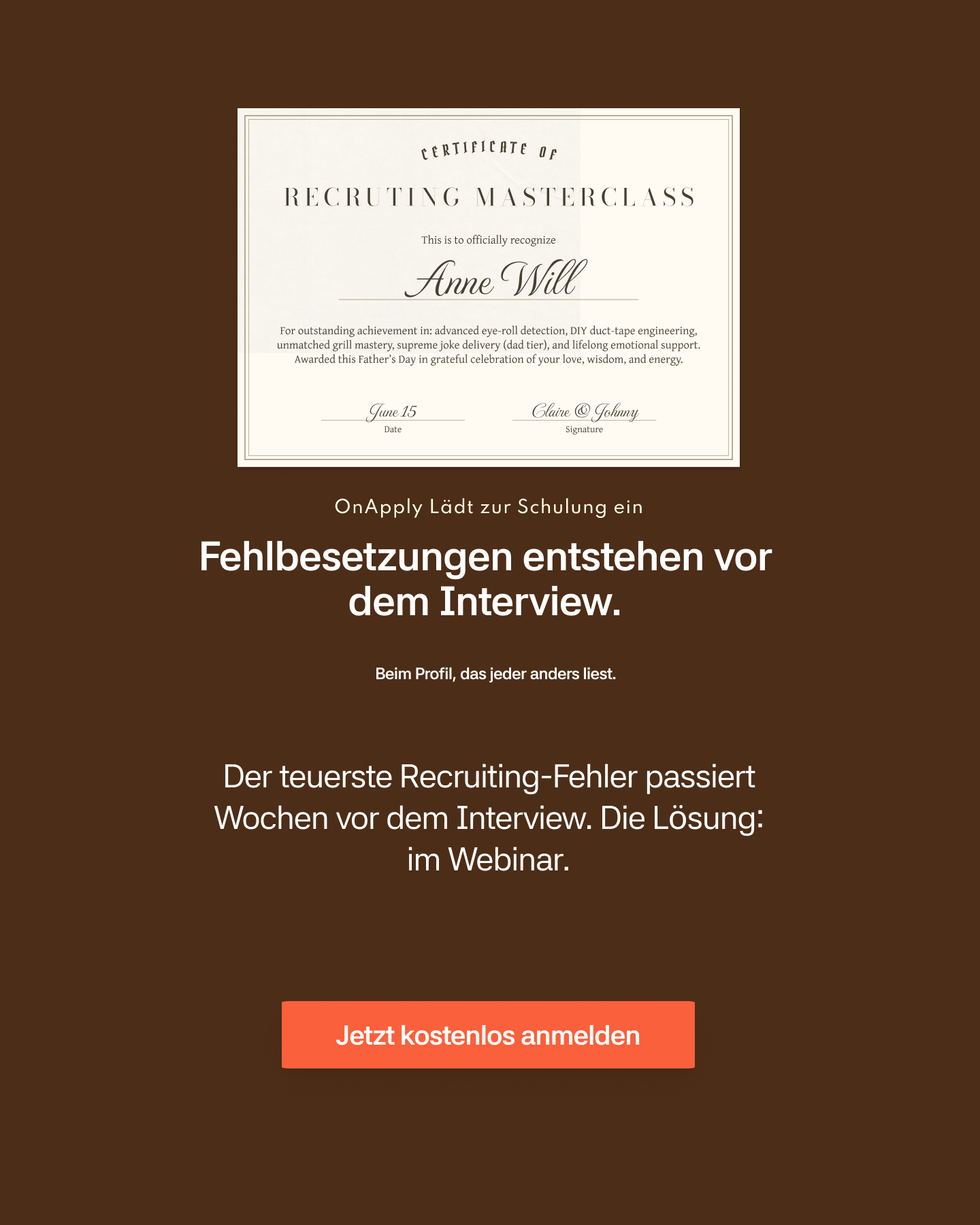 onapply Facebook ad