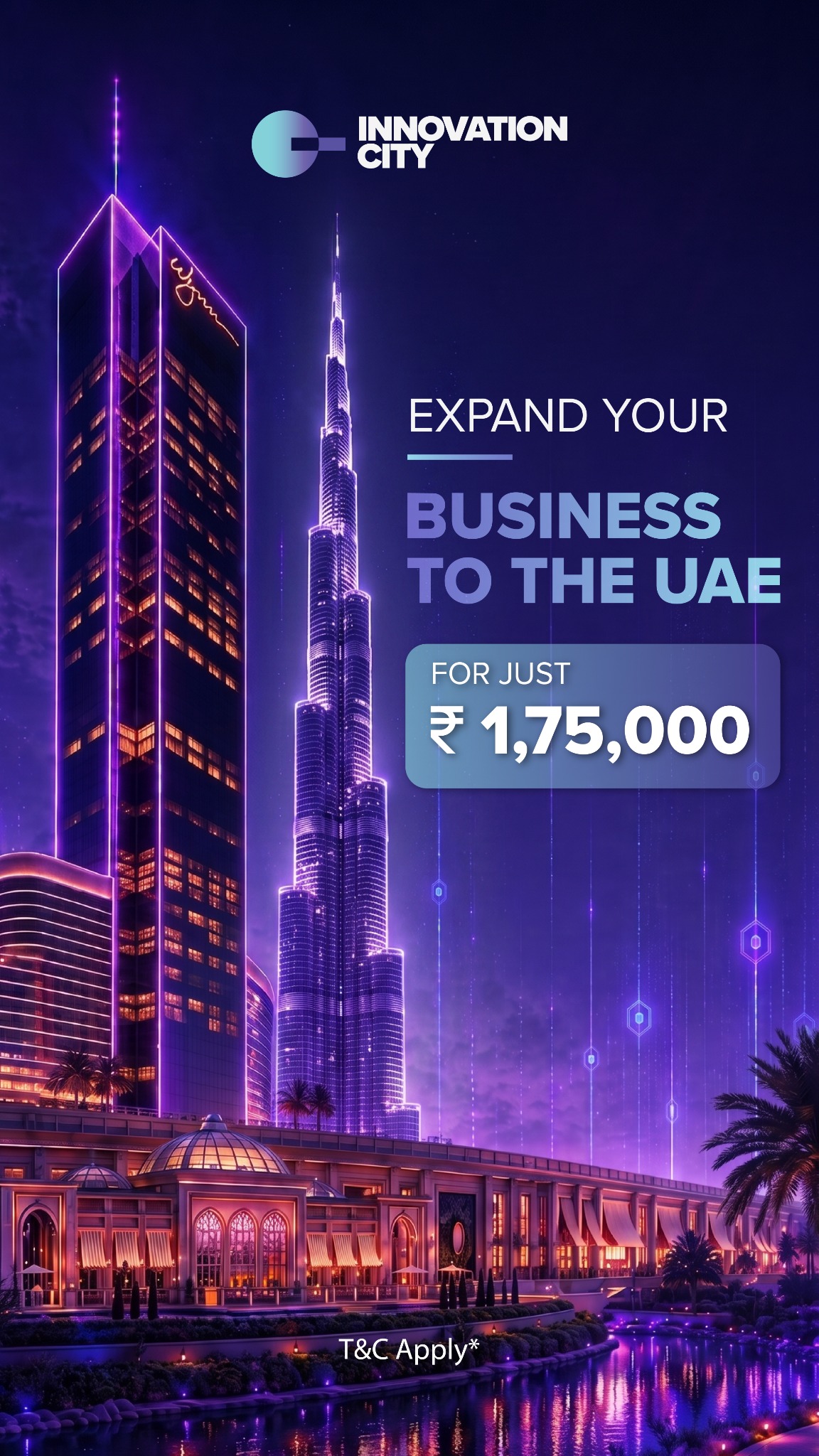 RAK Innovation City Facebook ad: UAE Business Setup from INR 1,75,000