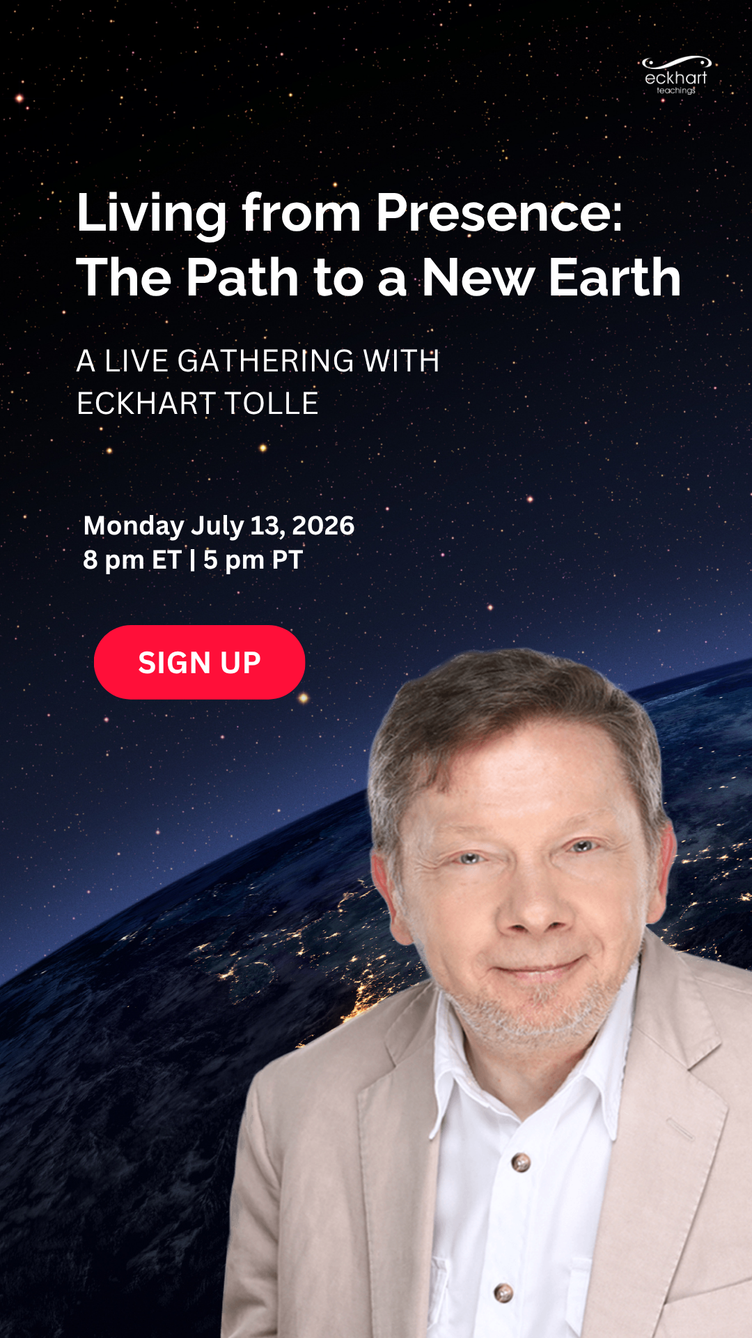 Eckhart Tolle Facebook ad