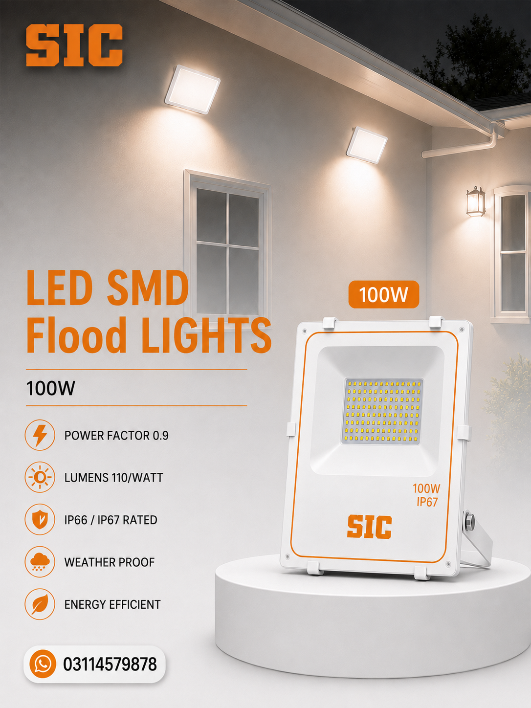 SIC Products Facebook ad: Get your LED flood lights