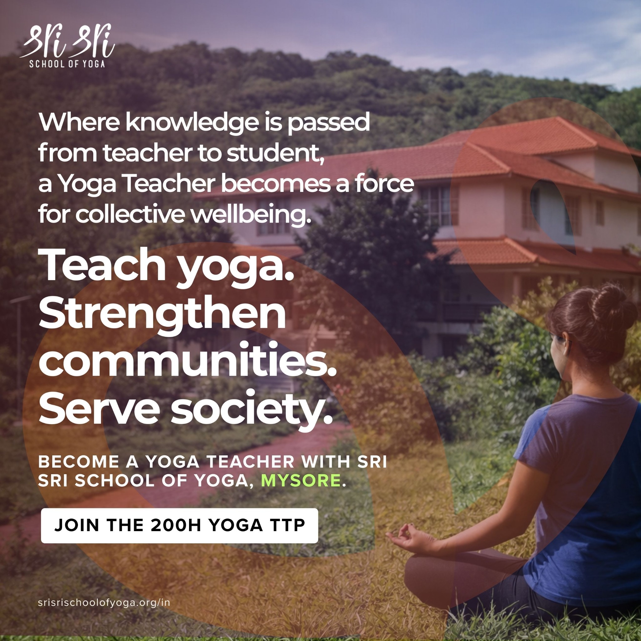 Sri Sri School of Yoga - Yoga Teacher Training Facebook ad