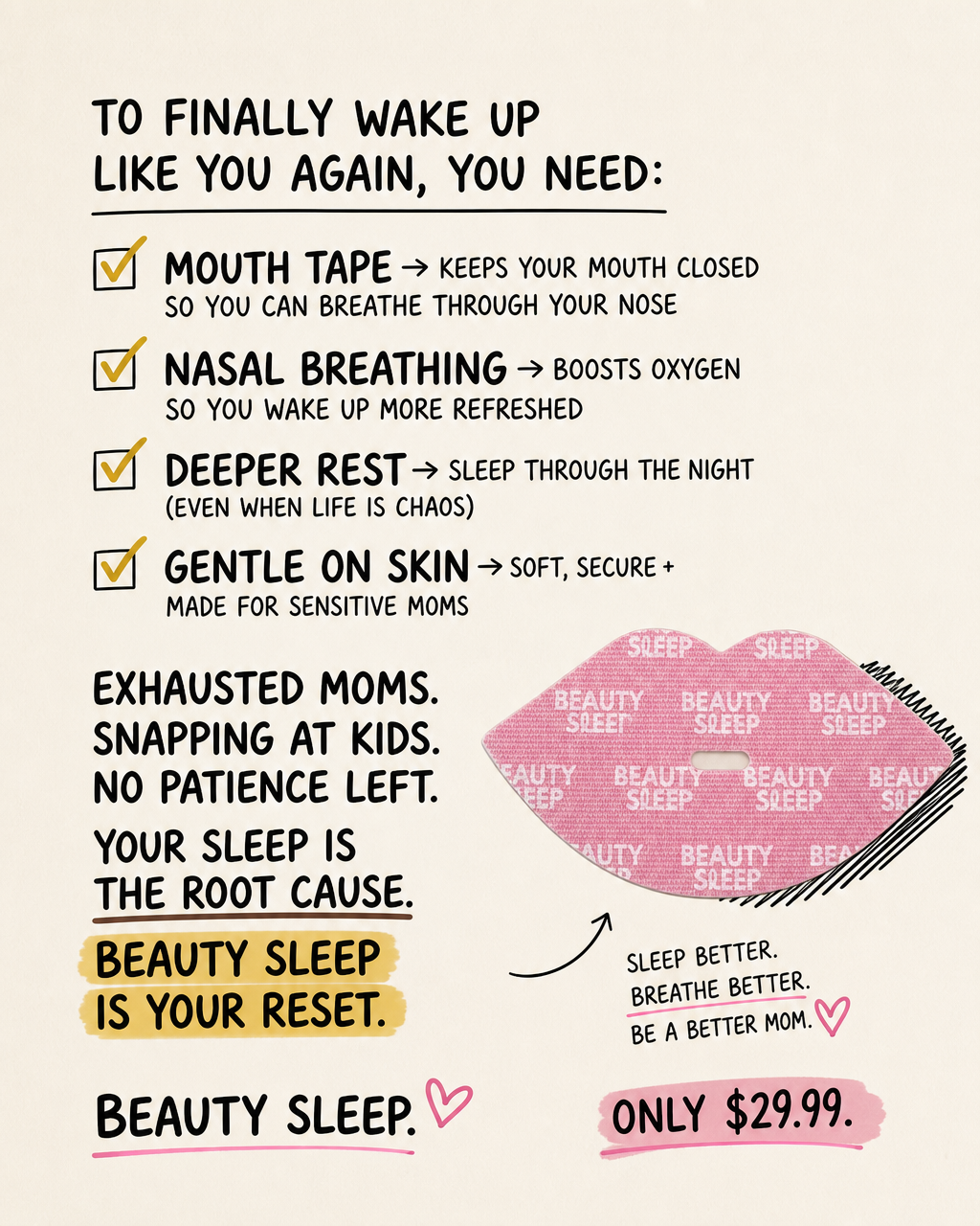 Beauty Sleep Facebook ad
