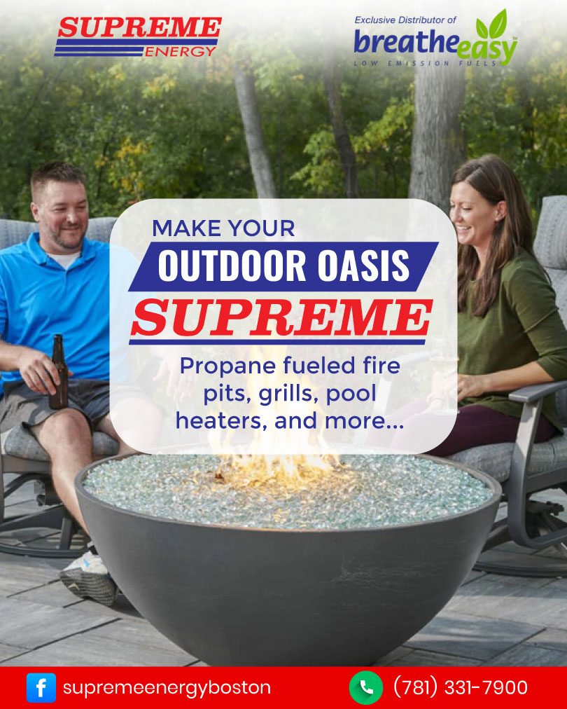 Supreme Energy Facebook ad: Make Your Outdoor Oasis Supreme!
