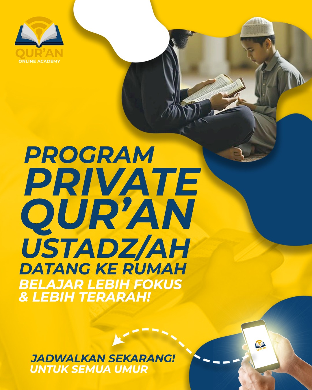 Qur'an Online Academy Facebook ad: Bersanad & Bersertifikat