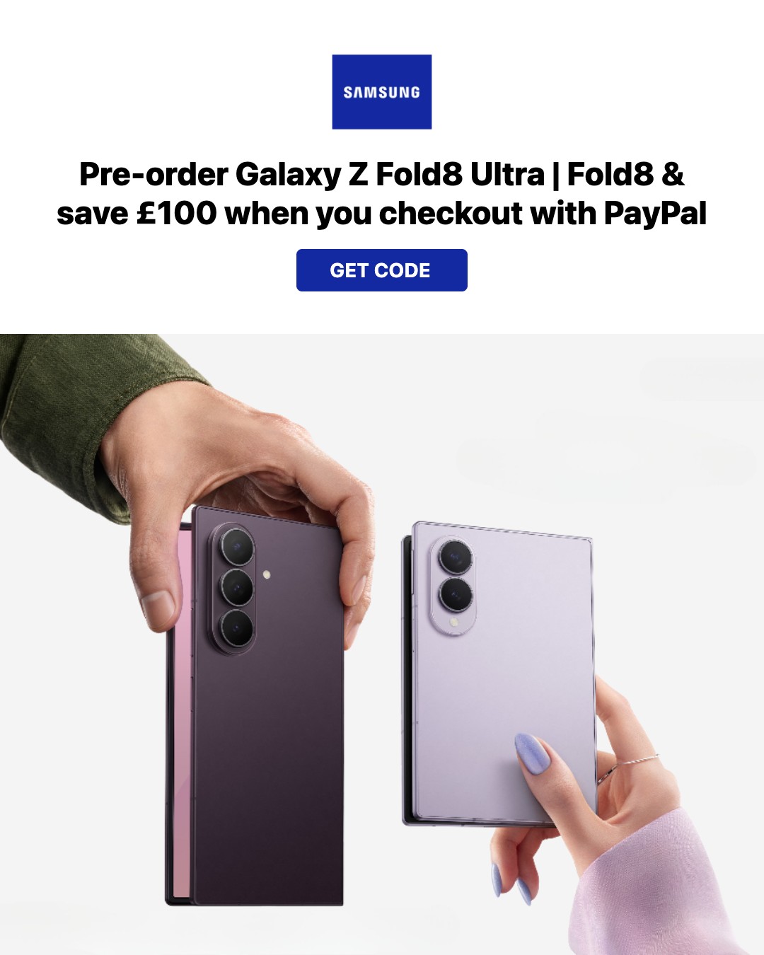 Everything Discounts Facebook ad: Plus get £100-£752 off when you trade in…