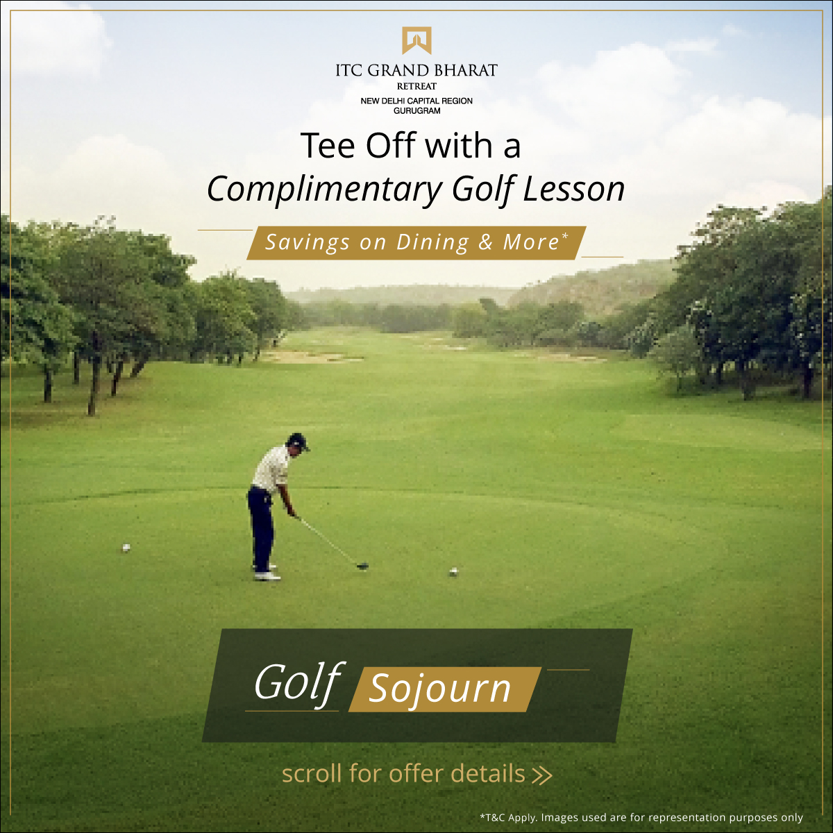 ITC Grand Bharat, Gurugram Facebook ad from Mar 18, 2026