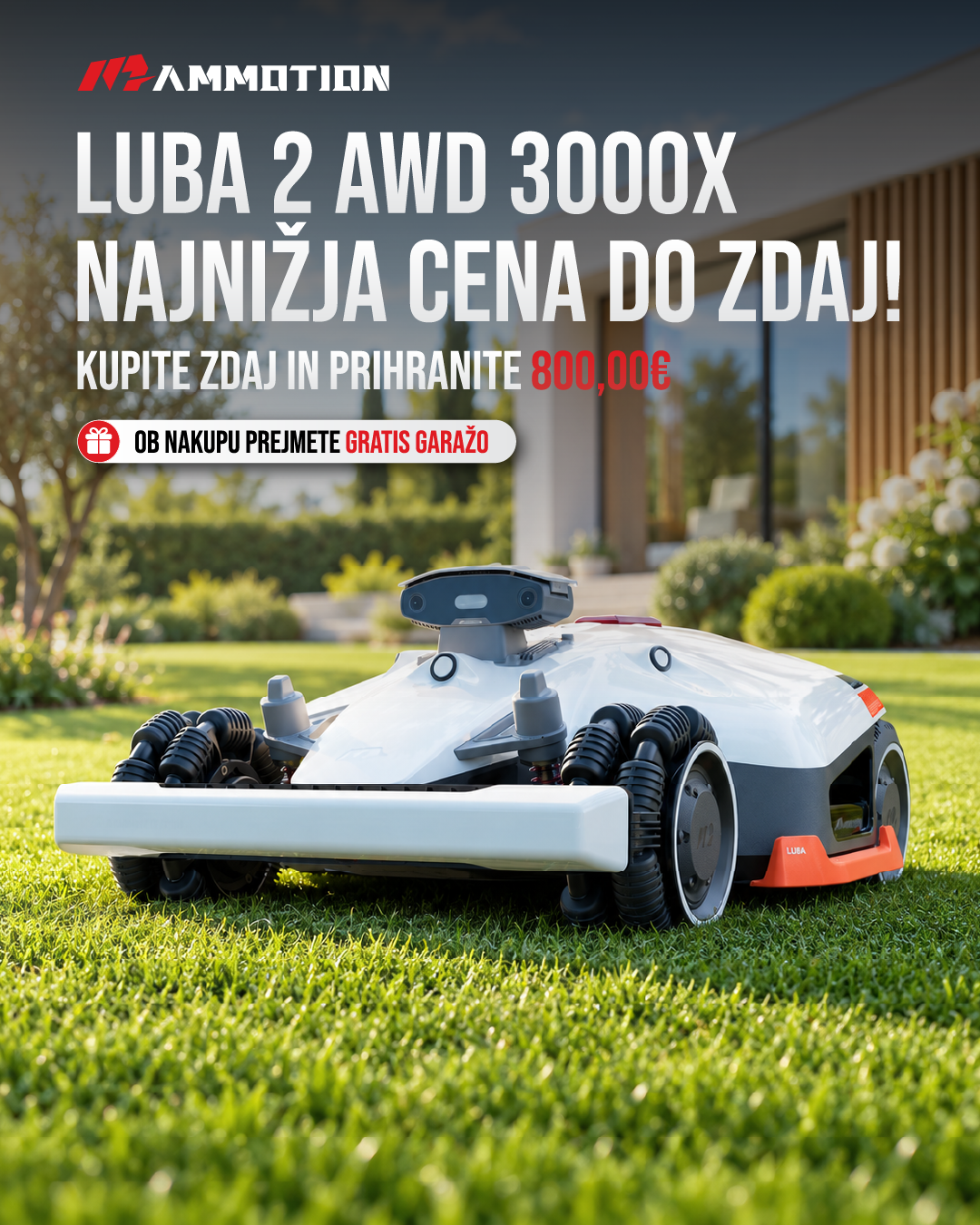 Mammotion Slovenija Facebook ad: Luba 2 AWD 3000X