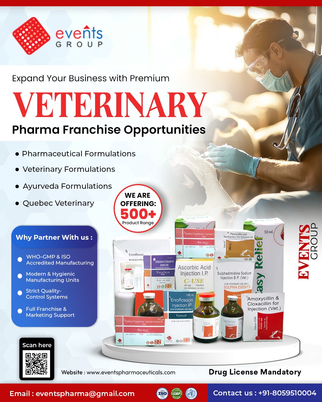 Events Pharma Facebook ad: Veterinary Pharma Franchise, 500+ Products