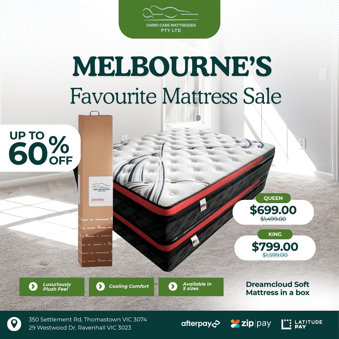 Chiro Care Mattresses Facebook ad