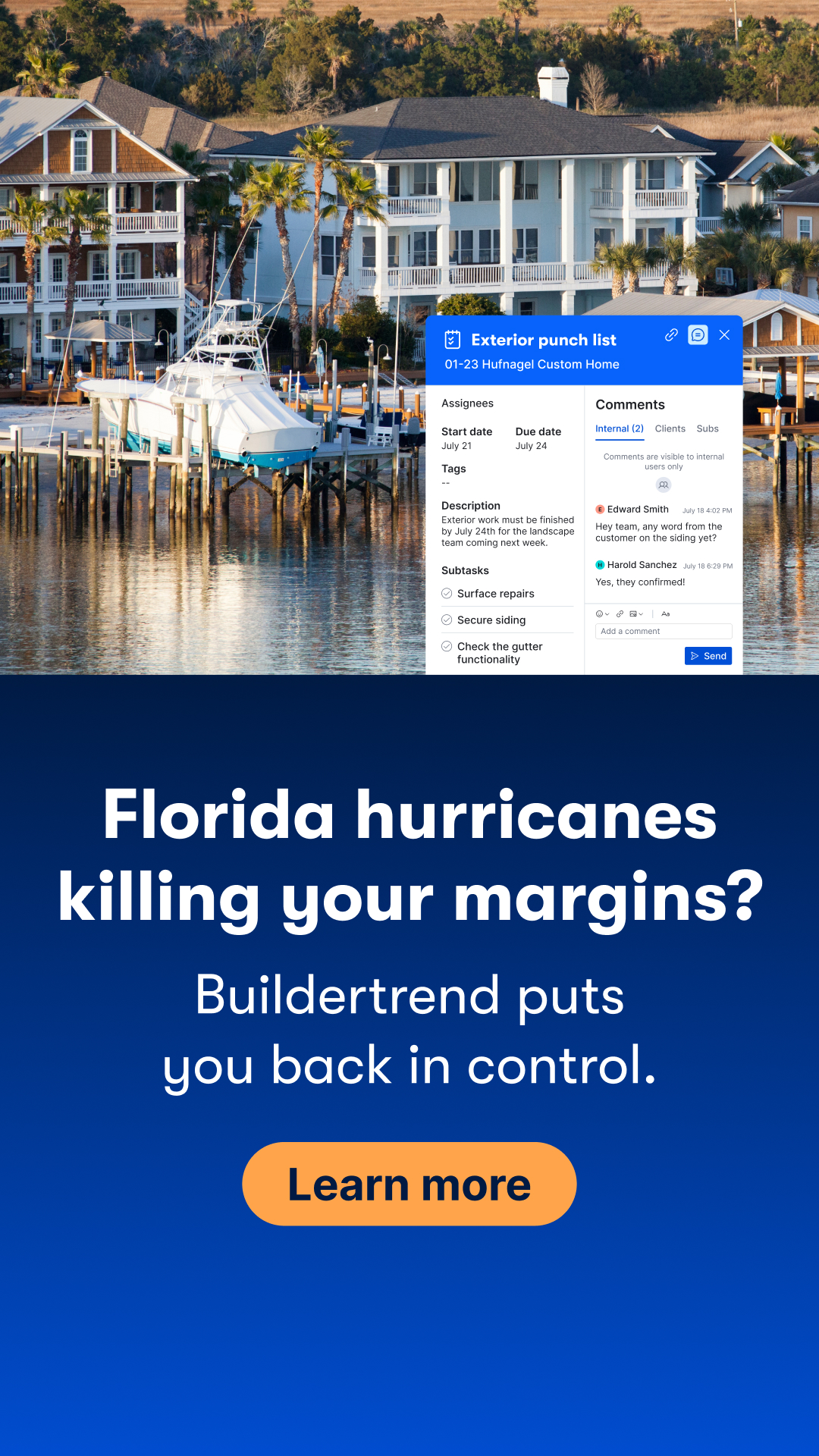 Buildertrend Facebook ad