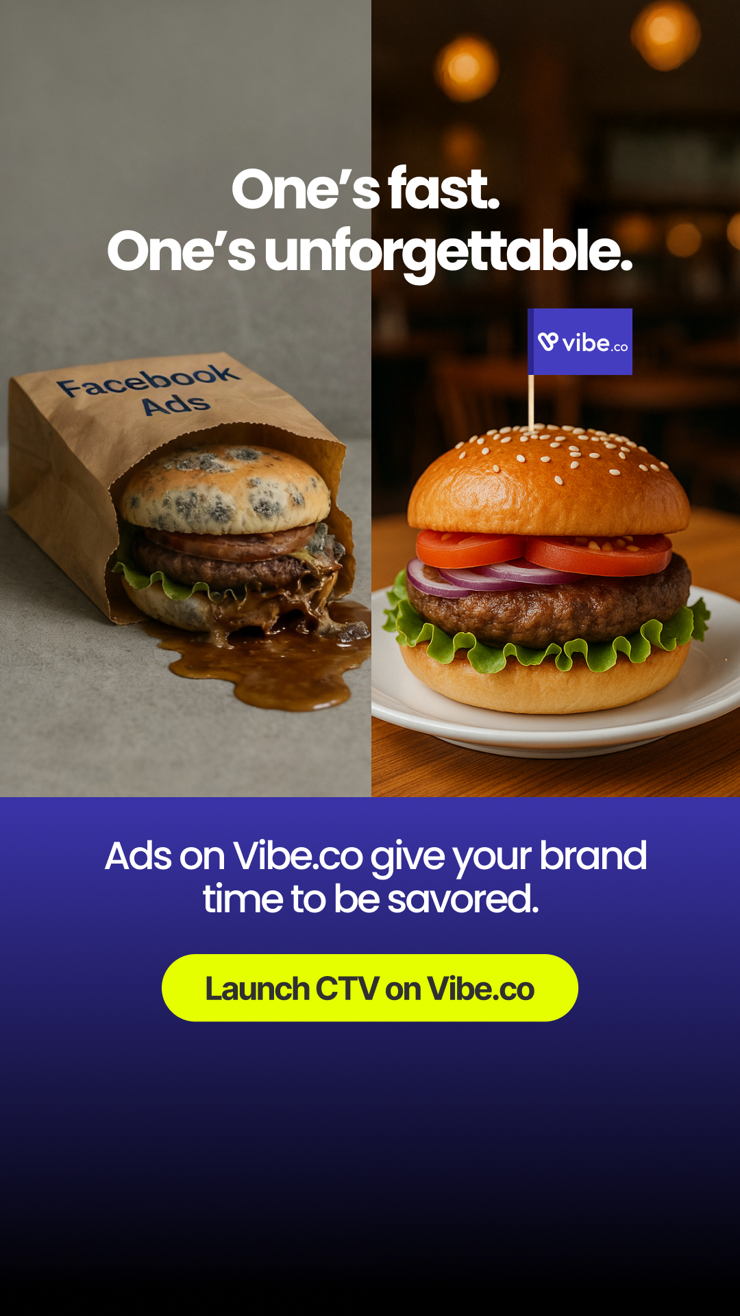 Vibe.co Facebook ad