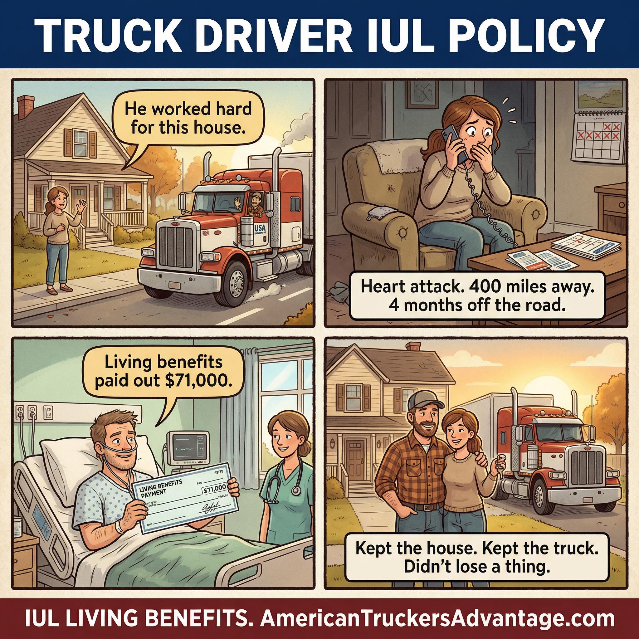 The American Trucker Advantage Facebook ad