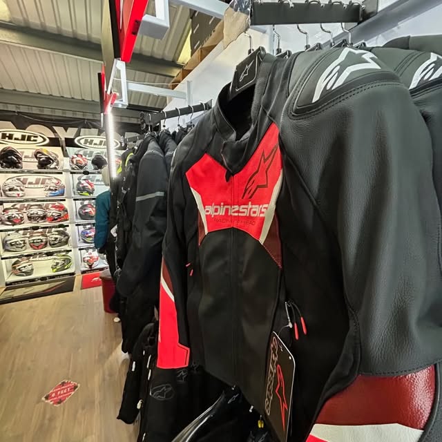 ART Rider Gear Facebook ad: Motorcycle clothing & helmet retailer.