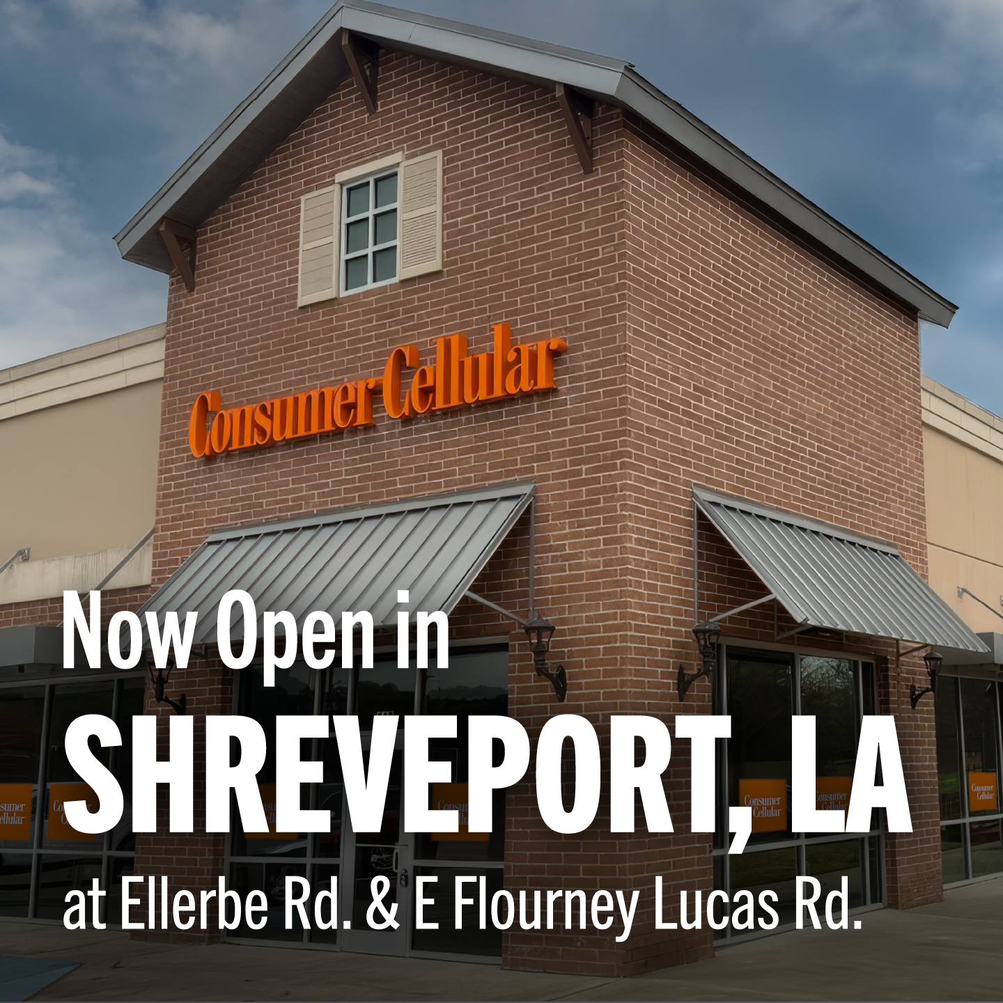 Consumer Cellular Facebook ad: Excited to open a new store in Louisiana.