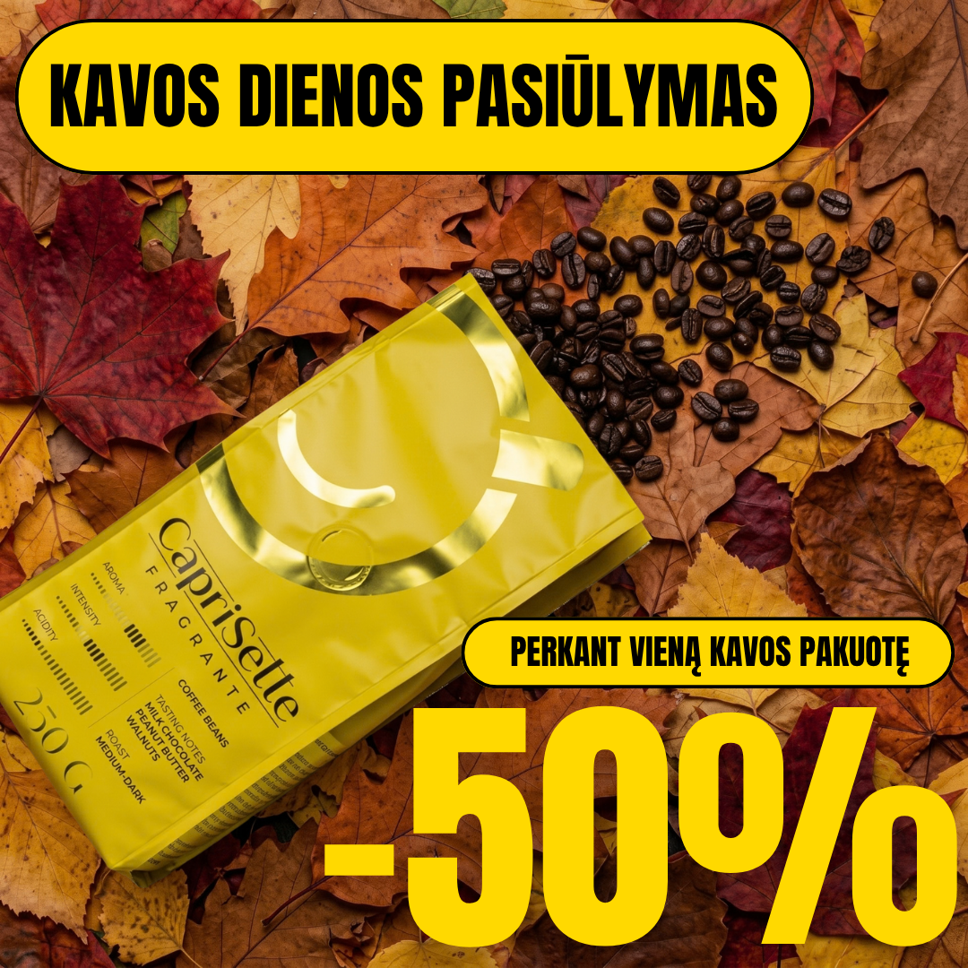 Kavos Draugas Facebook ad: -50% NUOLAIDA TIK 72h!