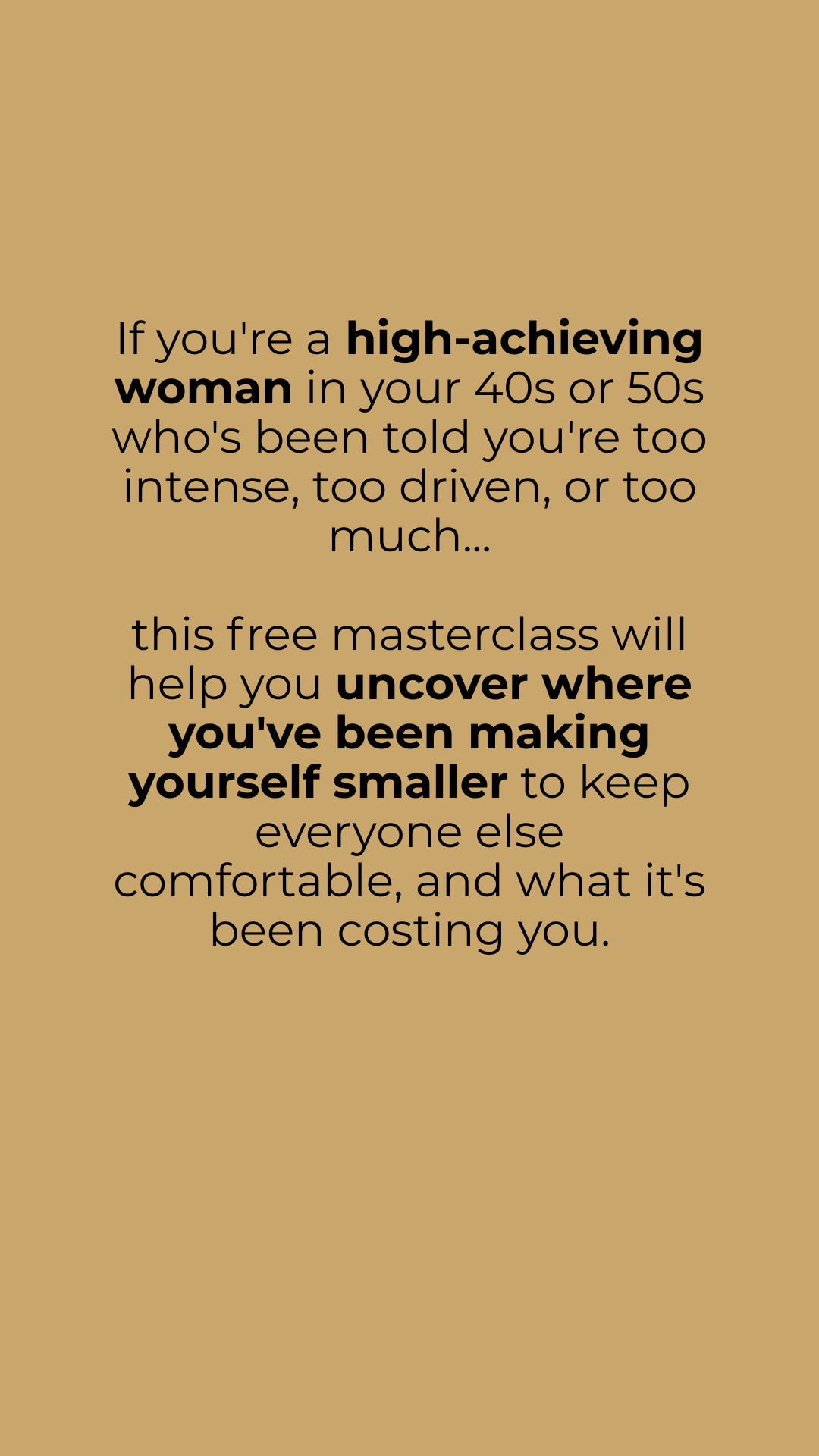 The Sovereign Legacy Group Facebook ad: Free Live Masterclass, July 30