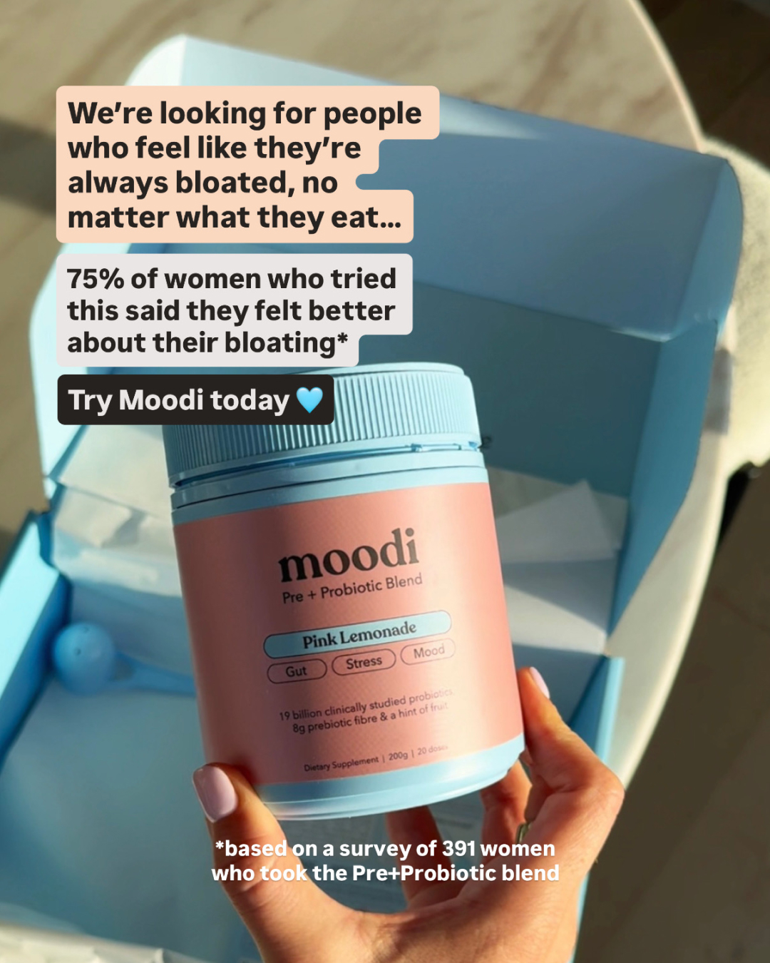 Moodi Facebook ad