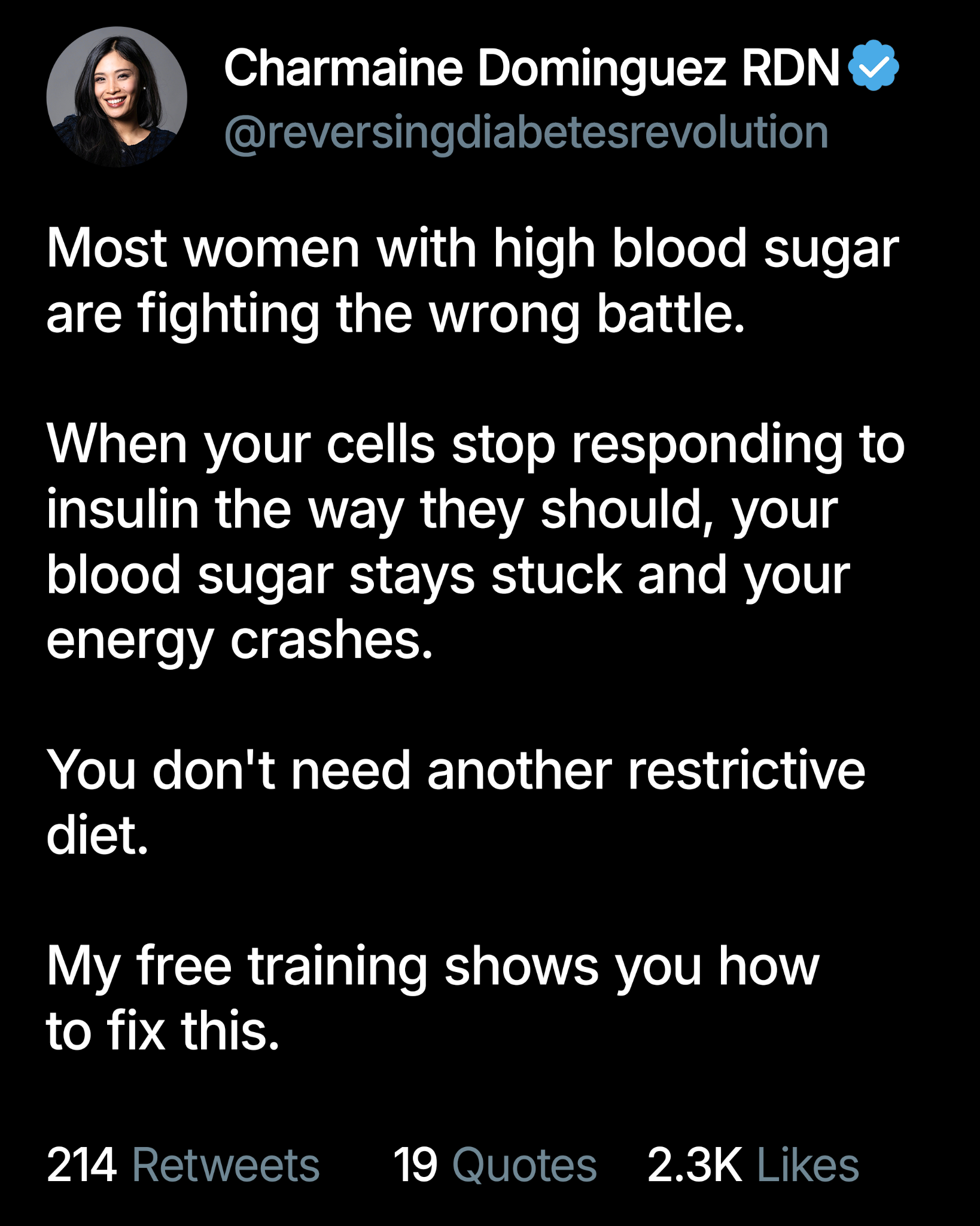 Reversing Diabetes Revolution Facebook ad