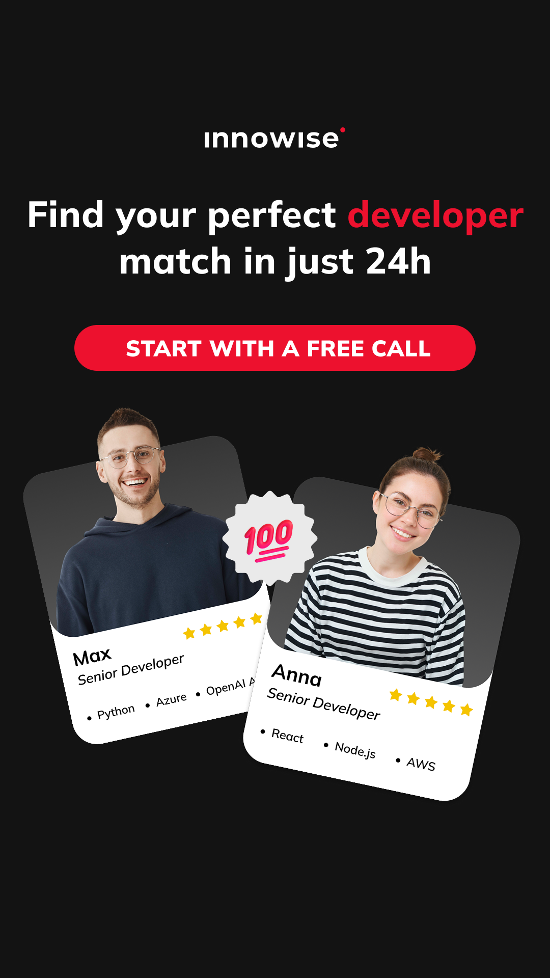 Innowise Group Facebook ad
