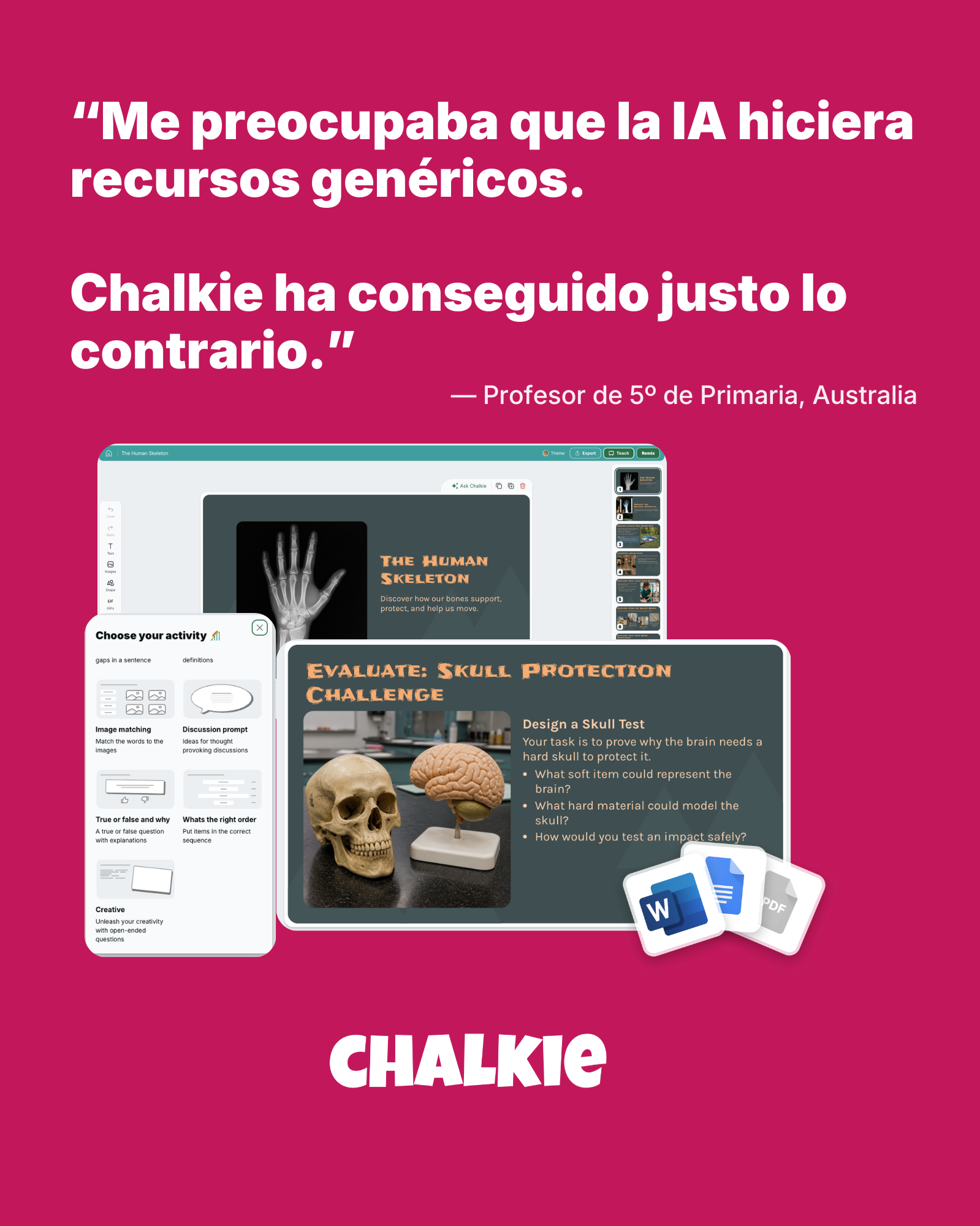 Chalkie AI Facebook ad