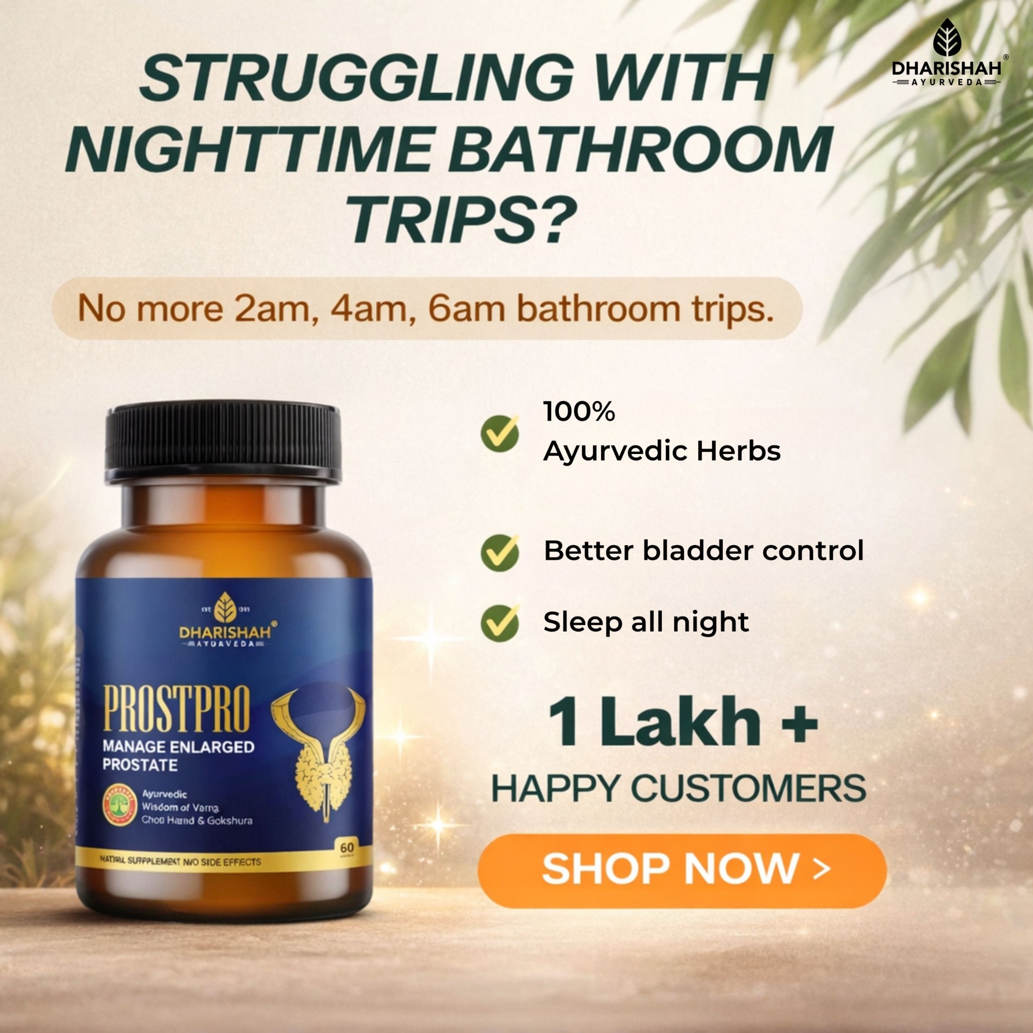 Dharishah Ayurveda Facebook ad