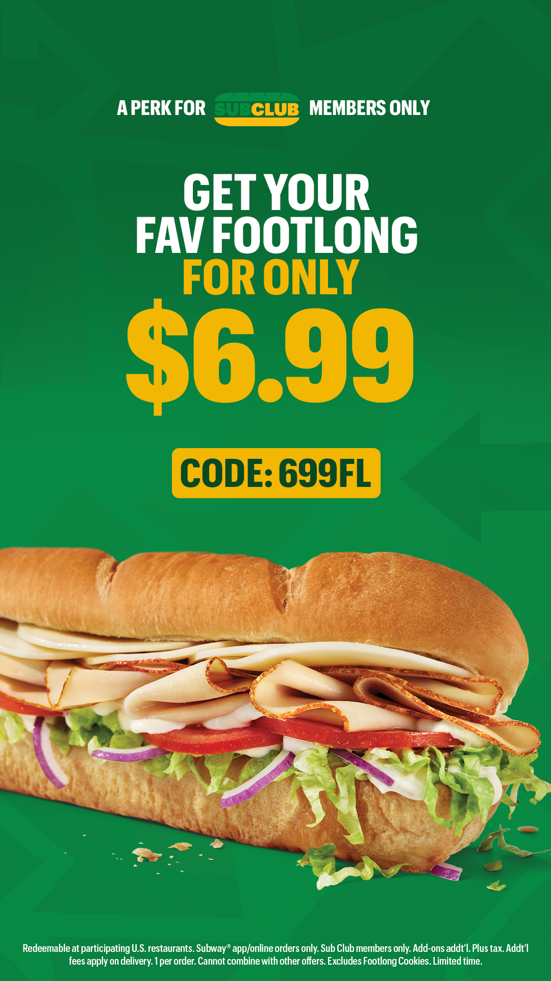Subway Facebook ad