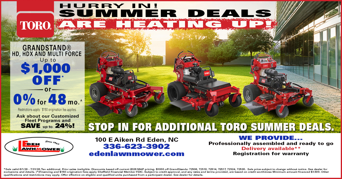 Eden Lawnmower Facebook ad