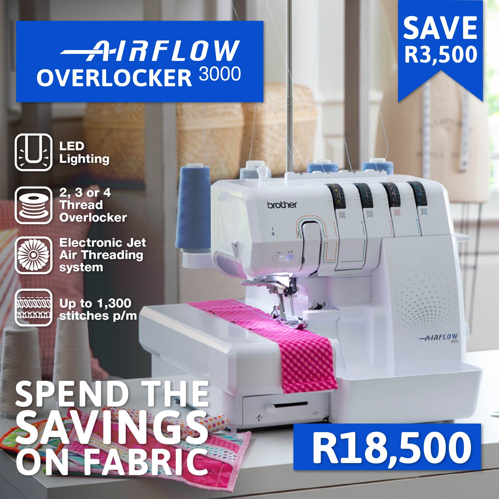 Brother SA - Sewing & Craft Facebook ad: STOP EVERYTHING!