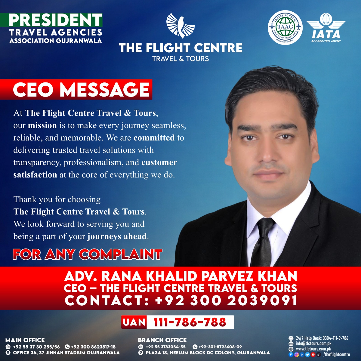 The Flight Centre Facebook ad: Trusted Travel Starts Here