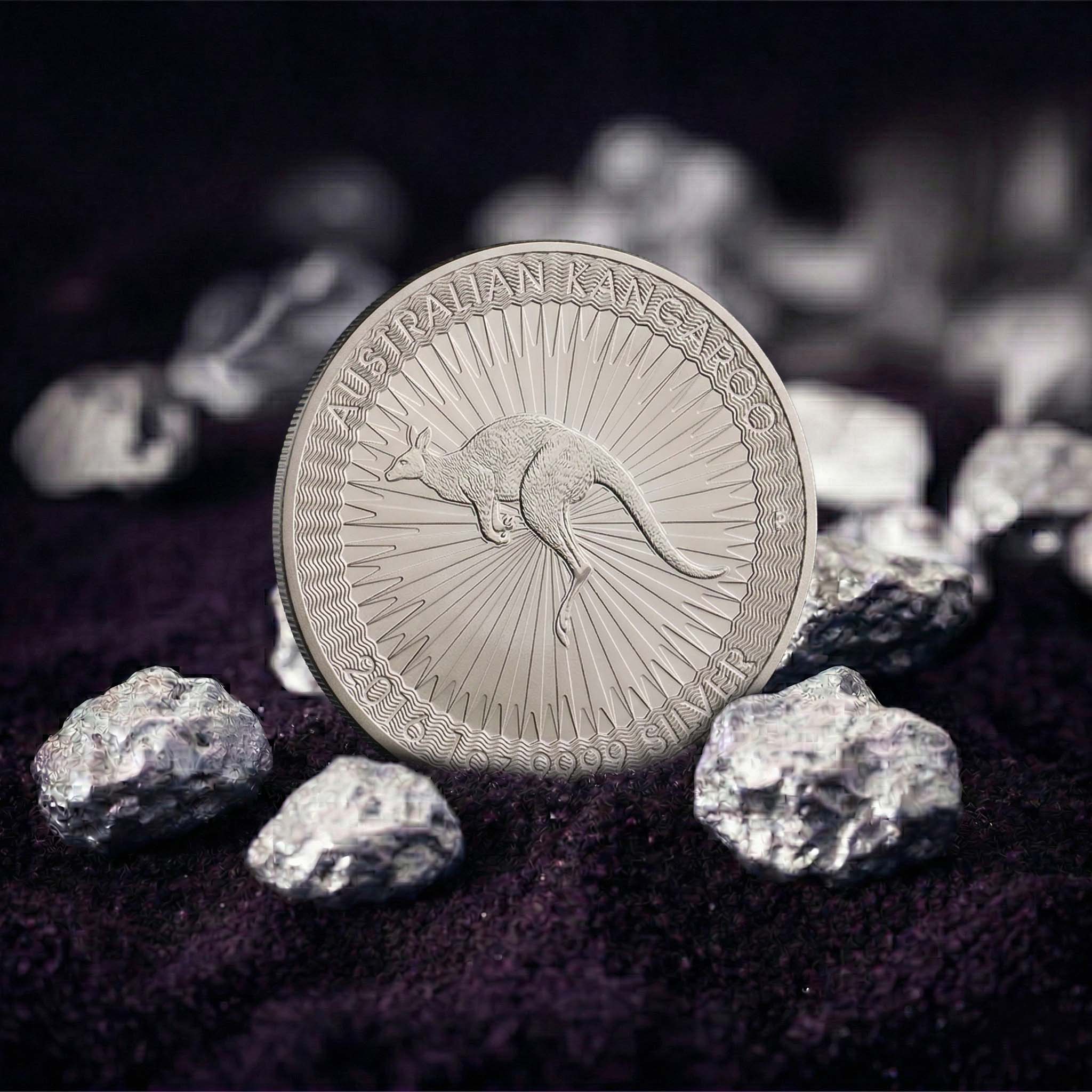 Tavex AB Facebook ad: Fysiskt silver i lager och redo för leverans.